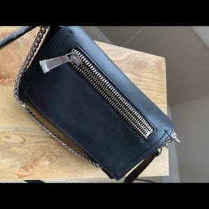 NWT Black and Silver Frye Trendy Crossbody Bag